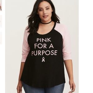 torrid Tops - Torrid pink for a purpose raglan top torrid Tops - Torrid pink for a purpose raglan top